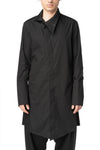 High collar longline shirt