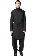High collar longline shirt