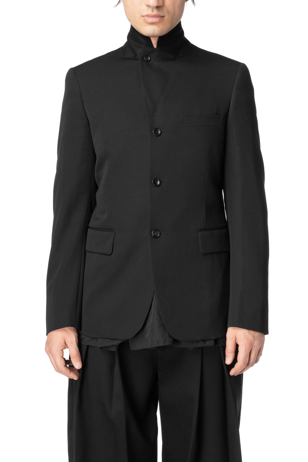 Woven wool jacket