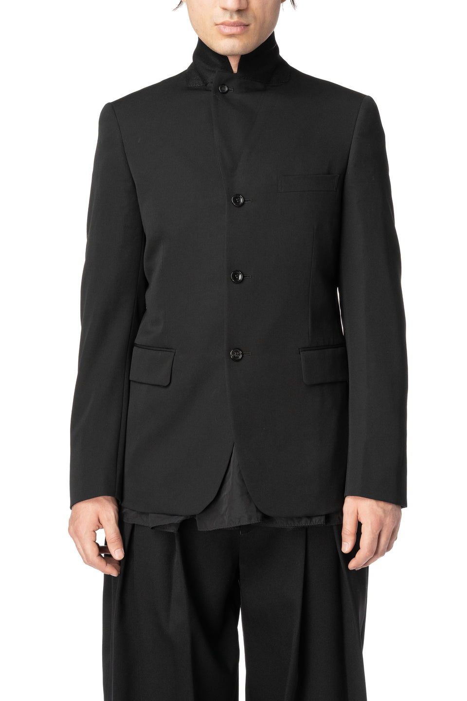 Woven wool jacket