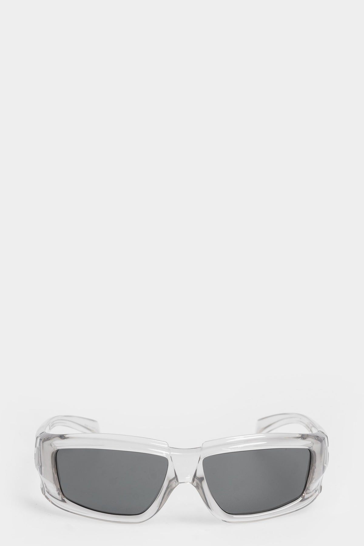 Rick Owens | AW25 - Rick sunglasses, front view on model