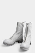 Front zip high top boots | PL2WZ, Light Grey (Double sole)