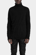 Lightweight twisted wool knit sweater