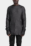 Spray-dyed ribbed knit sweater