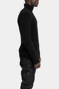 High neck cashmere knit sweater