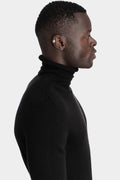 Cashmere turtleneck knit sweater