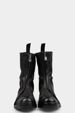 Atadep Itterom | Diagonal zip wild horse leather boots