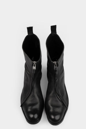Atadep Itterom | Diagonal zip wild horse leather boots