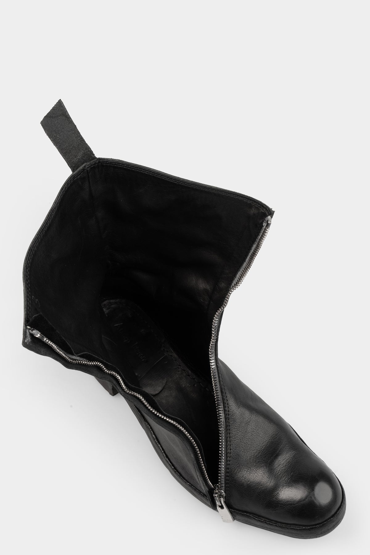 Atadep Itterom | Diagonal zip wild horse leather boots