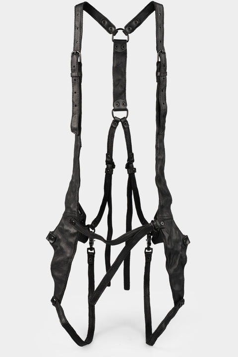 TEO+NG | KYRI Crinkled leather harness, shot on table