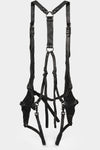Crinkled leather harness