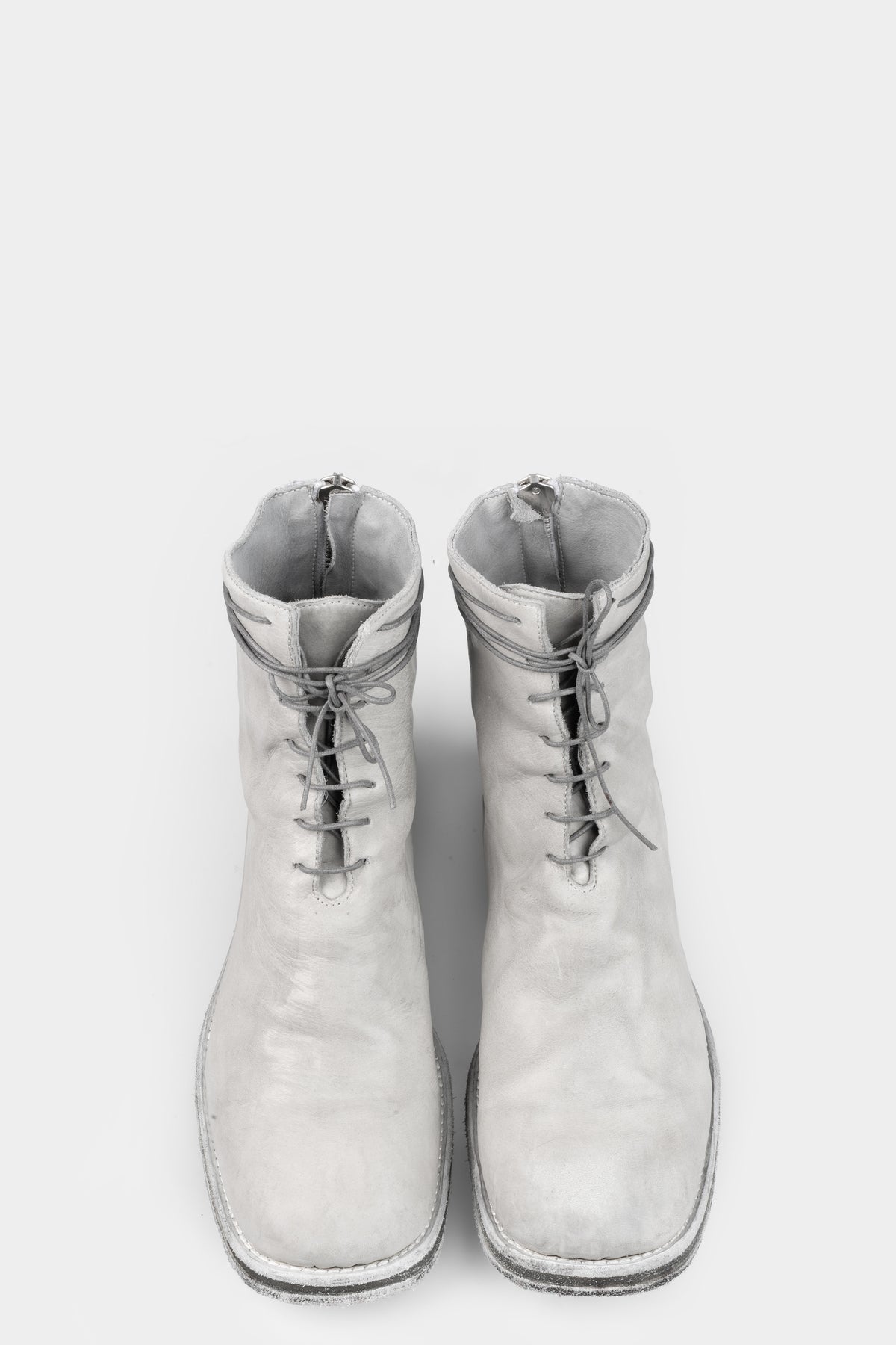 Incarnation | Laced leather boots, Dirty grey 11V-71137 L2