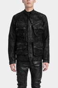 Julius_7 | AW25 - Coated denim jacket, 917BLM1-C