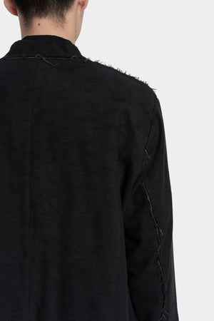 Professor. E | "Forgotten materials" Frayed structured cotton blazer 25FW-PE-FM-19