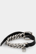 GOTI | Chunky chain leather bracelet