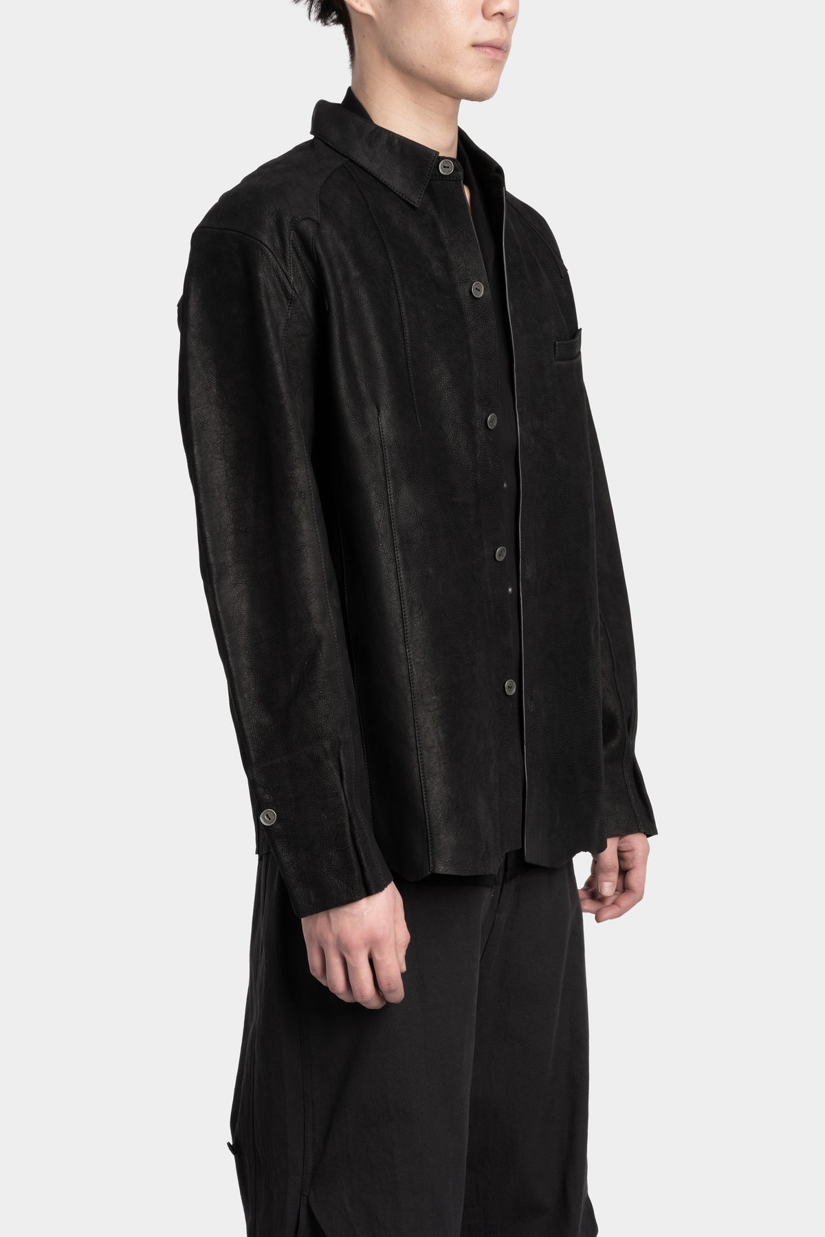Professor. E | " Forgotten materials" Leather shirt 25FW-PE-FM-14