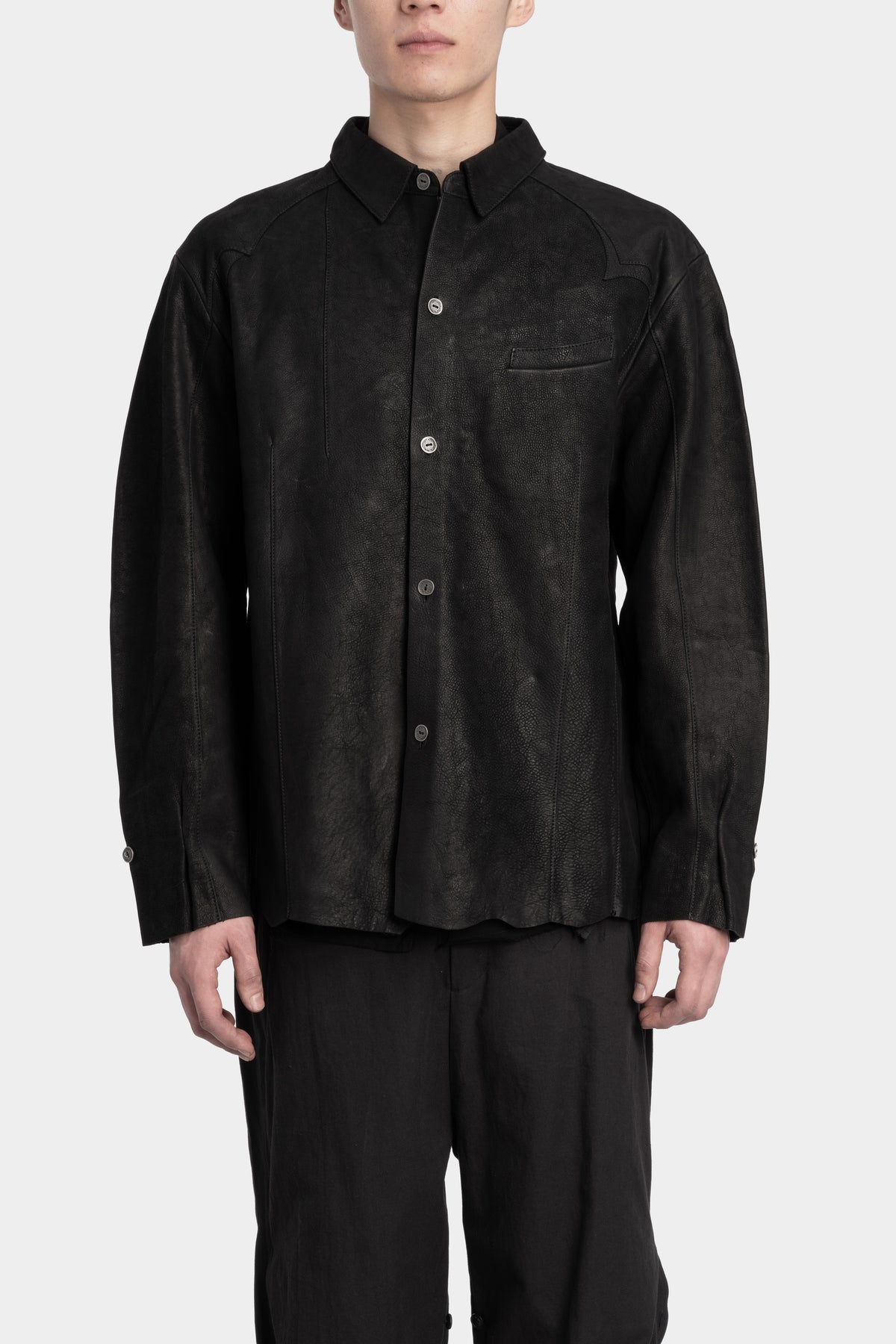 Professor. E | " Forgotten materials" Leather shirt 25FW-PE-FM-14