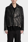 Professor. E | "Forgotten materials" Leather biker jacket 25FW-PE-FM-22 - IT
