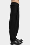 JOE CHIA | AW24 - Asymmetrical skirt overlay worsted wool pants