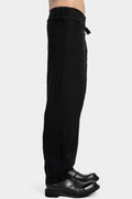 JOE CHIA | AW24 - Asymmetrical skirt overlay worsted wool pants