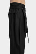 JOE CHIA | AW24 - Pleated wide tapered wool pants