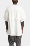 Julius_7 | Pre SS25 - Oversized layered printed T-Shirt, Off White