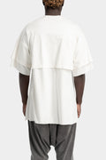 Oversized layered printed T-Shirt, Off White