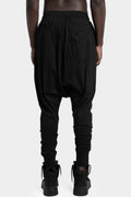 Drawstrings cotton joggers, Black