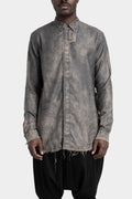 Frayed hem shirt, Ash Grey