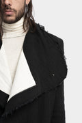 Marc Point | Asymmetric zip up wool blend jacket