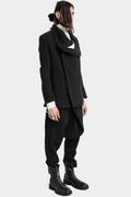 Marc Point | Asymmetric zip up wool blend jacket