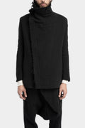 Marc Point | Asymmetric zip up wool blend jacket