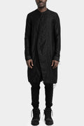 Frayed hem long shirt