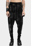 MD75 | AW24 - Drop crotch knit pants, Black spray