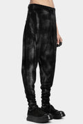 MD75 | AW24 - Drop crotch knit pants, Black spray