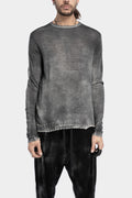 MD75 | AW24 - Lightweight wool knit sweater, Black spray