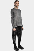 MD75 | AW24 - Lightweight wool knit sweater, Black spray