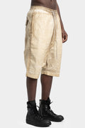 Rick Owens DRKSHDW | SS25 Hollywood - Pods shorts, Foil cotton poplin (PF) -Parchment