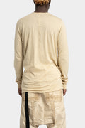 Rick Owens DRKSHDW | SS25 - Level long sleeve tee, Cotton gauze - Parchment