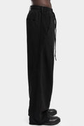 Andrea Yaaqov | AW25 - Wide sweatpants, Black 25MFED64