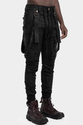 D.Hygen | AW25 - Coated suspender cargo pants, ST107-0725A