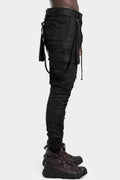 D.Hygen | AW25 - Coated suspender cargo pants, ST107-0725A