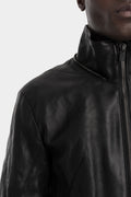 D.Hygen | AW25 - Hooded leather jacket, ST105-0225A
