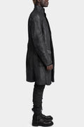 Masnada | AW24 - Crackled coated wool coat