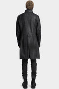 Masnada | AW24 - Crackled coated wool coat