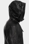 D.Hygen | AW25 - Hooded leather jacket, ST105-0225A