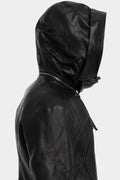 D.Hygen | AW25 - Hooded leather jacket, ST105-0225A