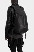 Large bonded leather backpack
