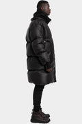 Hooded down parkas