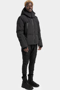 JG1 by GALL | Detachable hood down jacket, Black